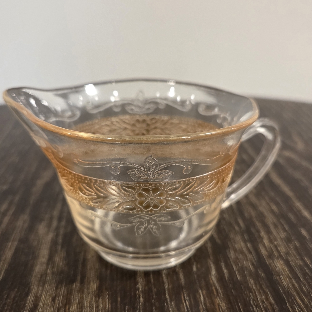 Depression Glass MacBeth-Evans Stippled Rose Band
